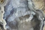 Crystal Filled Dugway Geode (Polished Half) #121736-1